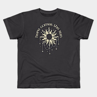 Musical Sun | Here Comes the Sun (light design) Kids T-Shirt